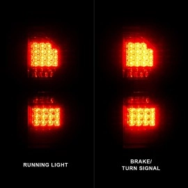 Anzo 311398 - LED Tail Lights (Chrome Housing, Smoke Lens)