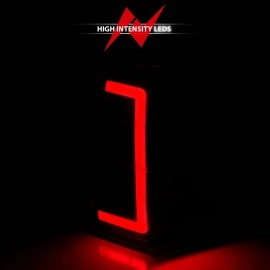 Anzo 311409 - C-Bar Style LED Tail Lights w/ Sequential Turn Signal (Black Housing, Smoke Lens)