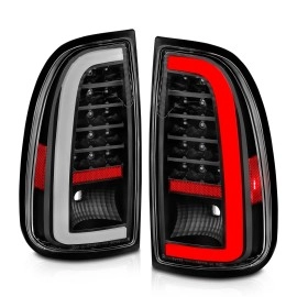 Anzo 311411 - Light Bar Style LED Tail Lights (Black Housing, Clear Lens)