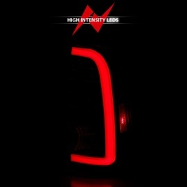 Anzo 311413 - C-Bar Style LED Tail Lights (Chrome Housing, Clear Lens)