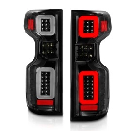 Anzo 311414 - LED Tail Lights w/ Sequential Turn Signal (Black Housing, Clear Lens)