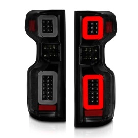 Anzo 311418 - LED Tail Lights w/ Sequential Turn Signal (Black Housing, Smoke Lens)