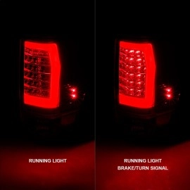 Anzo 311422 - LED Tail Lights (Chrome Housing, Red/Clear Lens)