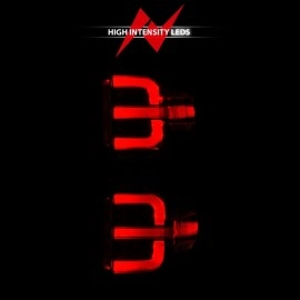 Anzo 311425 - Light Bar Style LED Tail Lights (Black Housing, Clear Lens)