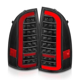 Anzo 311427 - Bar Style LED Tail Lights w/ Sequential Turn Signal (Black Housing, Clear Lens)