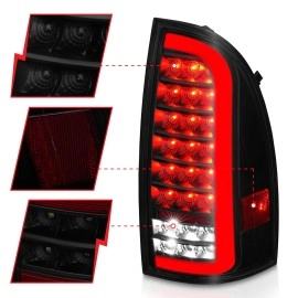 Anzo 311428 - Bar Style LED Tail Lights w/ Sequential Turn Signal (Black Housing, Smoke Lens)