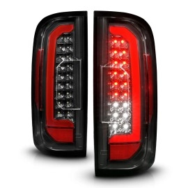 Anzo 311434 - Light Bar Style LED Tail Lights (Black Housing, Clear Lens)
