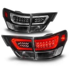 Anzo 311439 - Light Bar Style LED Tail Lights (Black Housing, Clear Lens)