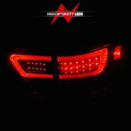 Anzo 311439 - Light Bar Style LED Tail Lights (Black Housing, Clear Lens)