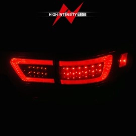 Anzo 311440 - Light Bar Style LED Tail Lights (Black Housing, Smoke Lens)