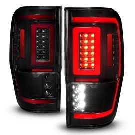 Anzo 311447 - LED Tail Lights w/ Sequential Turn Signal (Black Housing, Smoke Lens)