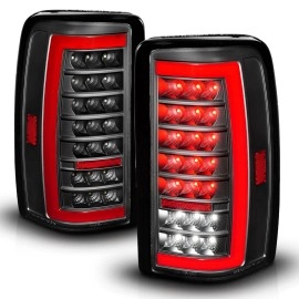 Anzo 311448 - Bar Style LED Tail Lights (Black Housing, Clear Lens)