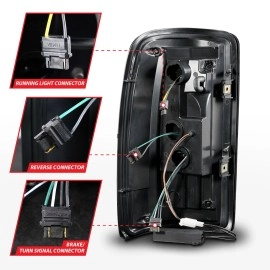 Anzo 311449 - Bar Style LED Tail Lights (Black Housing, Smoke Lens)