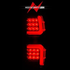 Anzo 311451 - LED Tail Lights w/ Sequential Turn Signal (Black Housing, Smoke Lens)