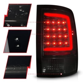 Anzo 311453 - LED Tail Lights w/ Sequential Turn Signal (Black Housing, Smoke Lens)