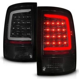 Anzo 311453 - LED Tail Lights w/ Sequential Turn Signal (Black Housing, Smoke Lens)