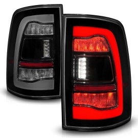 Anzo 311470 - LED Tail Lights w/ Sequential Turn Signal (Black Housing, Smoke Lens)