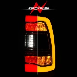 Anzo 311472 - LED Tail Lights w/ Sequential Turn Signal (Black Housing, Smoke Lens)