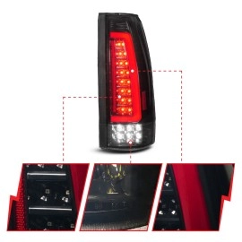 Anzo 311486 - LED Tail Lights w/ Sequential Turn Signal (Black Housing, Smoke Lens)