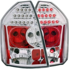 Anzo 321010 - LED Tail Lights (Chrome Housing, Clear Lens)