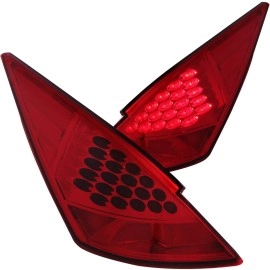 Anzo 321083 - LED Tail Lights (Chrome Housing, Red Lens)
