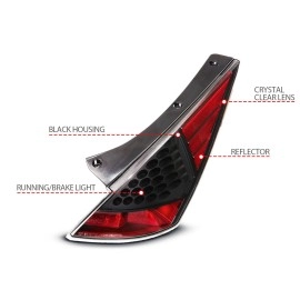 Anzo 321099 - LED Tail Lights (Black Housing, Clear Lens)