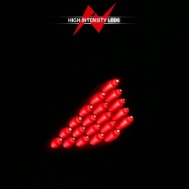 Anzo 321099 - LED Tail Lights (Black Housing, Clear Lens)