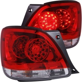 Anzo 321101 - LED Tail Lights (Chrome Housing, Clear / Red Lens)