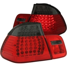 Anzo 321126 - LED Tail Lights (Chrome Housing, Red / Smoke Lens)