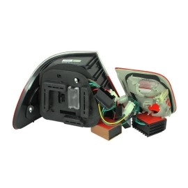 Anzo 321127 - LED Tail Lights (Chrome Housing, Red / Smoke Lens)