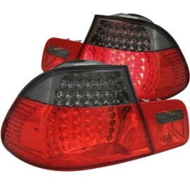 Anzo 321127 - LED Tail Lights (Chrome Housing, Red / Smoke Lens)