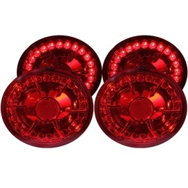 Anzo 321168 - LED Tail Lights (Chrome Housing, Red Lens)