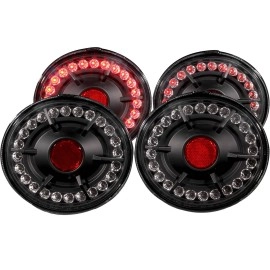 Anzo 321169 - LED Tail Lights (Black Housing, Clear Lens)