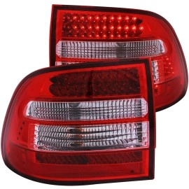 Anzo 321170 - LED Tail Lights (Chrome Housing, Clear / Red Lens)