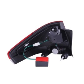 Anzo 321197 - LED Tail Lights (Chrome Housing, Clear / Red Lens)