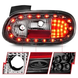 Anzo 321212 - LED Tail Lights (Black Housing, Clear Lens)