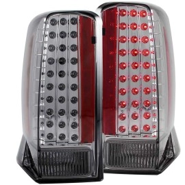 Anzo 321221 - LED Tail Lights w/o Cap (Chrome Housing, Smoke Lens)