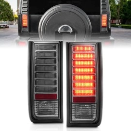 Anzo 321246 - LED Tail Lights (Chrome Housing, Smoke Lens)