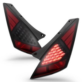 Anzo 321254 - LED Tail Lights (Black Housing, Smoke Lens)