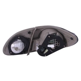 Anzo 321270 - LED Tail Lights (Chrome Housing, Red / Smoke Lens)