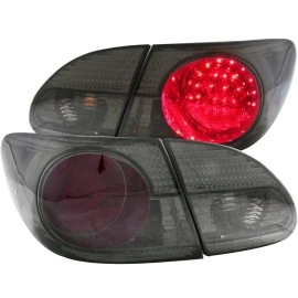 Anzo 321270 - LED Tail Lights (Chrome Housing, Red / Smoke Lens)