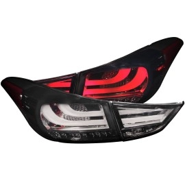 Anzo 321297 - LED Tail Lights (Black Housing, Smoke Lens)
