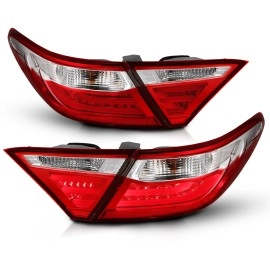 Anzo 321335 - LED Tail Lights (Chrome Housing, Clear / Red Lens)