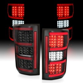 Anzo 321338 - Light Bar Style LED Tail Lights (Black Housing, Clear Lens)