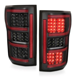 Anzo 321338 - Light Bar Style LED Tail Lights (Black Housing, Clear Lens)