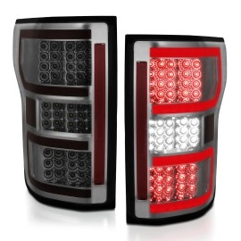 Anzo 321339 - Light Bar Style LED Tail Lights (Chrome Housing, Smoke Lens)