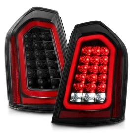 Anzo 321343 - LED Tail Lights w/ Sequential Turn Signal (Black Housing, Clear Lens)