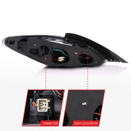 Anzo 321347 - LED Tail Lights (Black Housing, Smoke Lens)