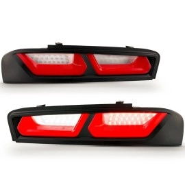 Anzo 321349 - LED Tail Lights (Black Housing, Clear / Red Lens)