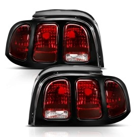 Anzo 321350 - LED Tail Lights (Black Housing, Clear / Red Lens)